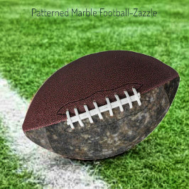 Balón De Fútbol Americano Fútbol de mármol con estampado