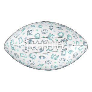 Balón De Fútbol Americano Fútbol de Ramadan Doodles