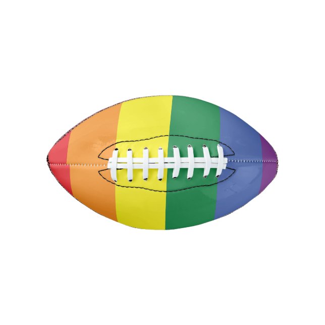 Balón De Fútbol Americano Fútbol del orgullo de LGBT (Anverso)