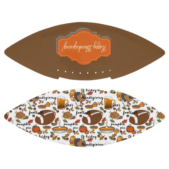 Balón De Fútbol Americano Fútbol Día de Acción de Gracias (Paneles)