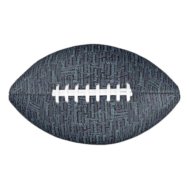 Balón De Fútbol Americano Fútbol en las ciudades del mundo (Anverso)