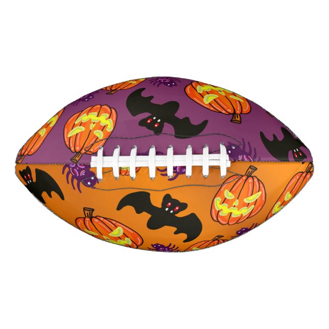 Balón De Fútbol Americano Fútbol Feliz Halloween de los 90 (Anverso)