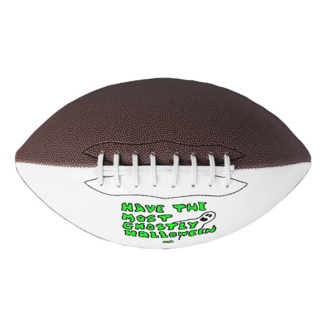 Balón De Fútbol Americano Fútbol Ghostly Halloween (Anverso)