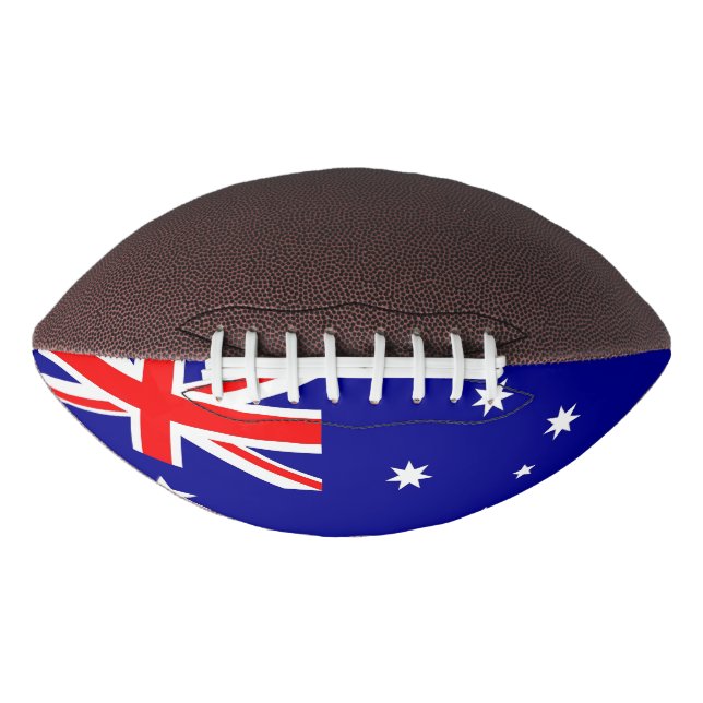 Balón De Fútbol Americano Fútbol patrioamericano con bandera de Australia (Anverso)