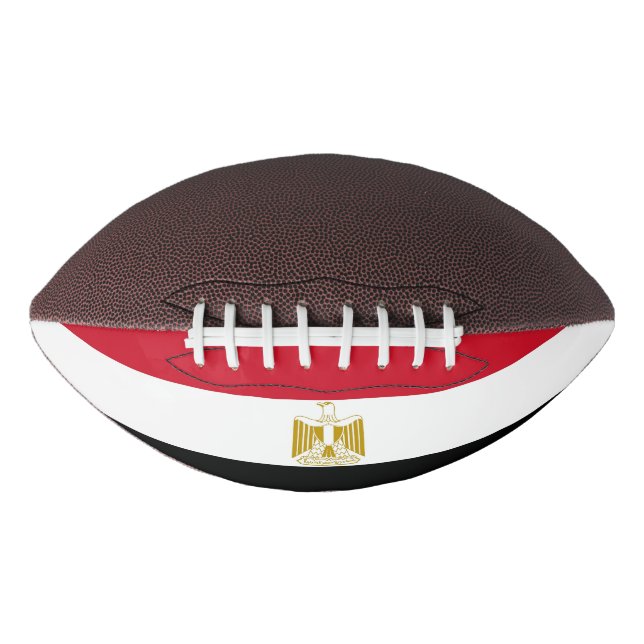 Balón De Fútbol Americano Fútbol patrioamericano con bandera de Egipto (Anverso)