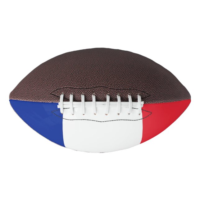 Balón De Fútbol Americano Fútbol patrioamericano con bandera de Francia (Anverso)