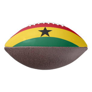 Balón De Fútbol Americano Fútbol patrioamericano con bandera de Ghana