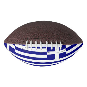 Balón De Fútbol Americano Fútbol patrioamericano con bandera de Grecia
