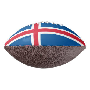 Balón De Fútbol Americano Fútbol patrioamericano con bandera de Islandia