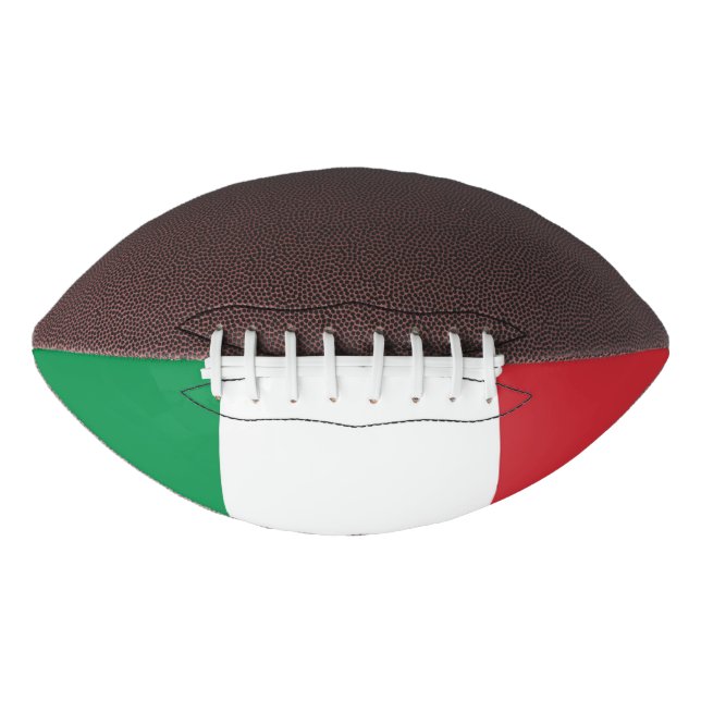 Balón De Fútbol Americano Fútbol patrioamericano con bandera de Italia (Anverso)