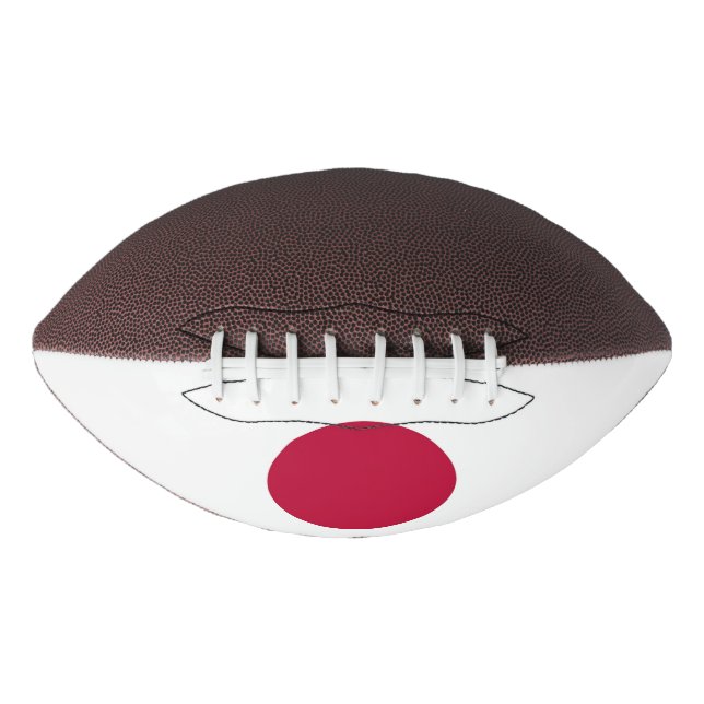 Balón De Fútbol Americano Fútbol patrioamericano con bandera de Japón (Anverso)