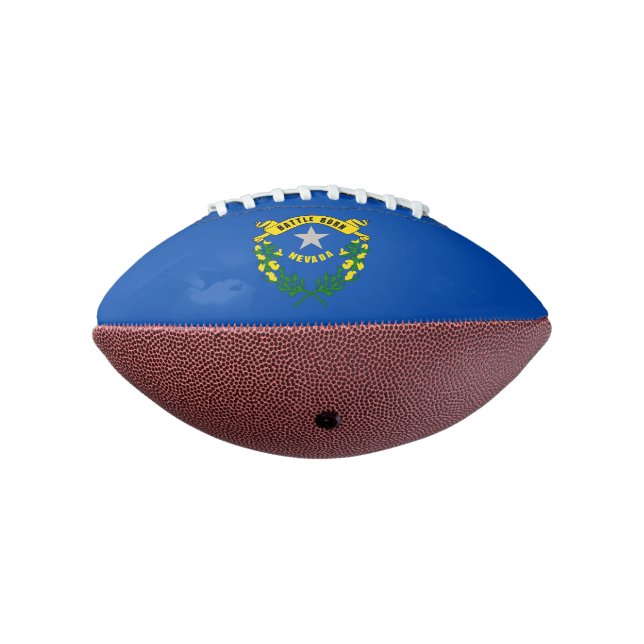 Balón De Fútbol Americano Fútbol patrioamericano con bandera de Nevada (Girado 270)