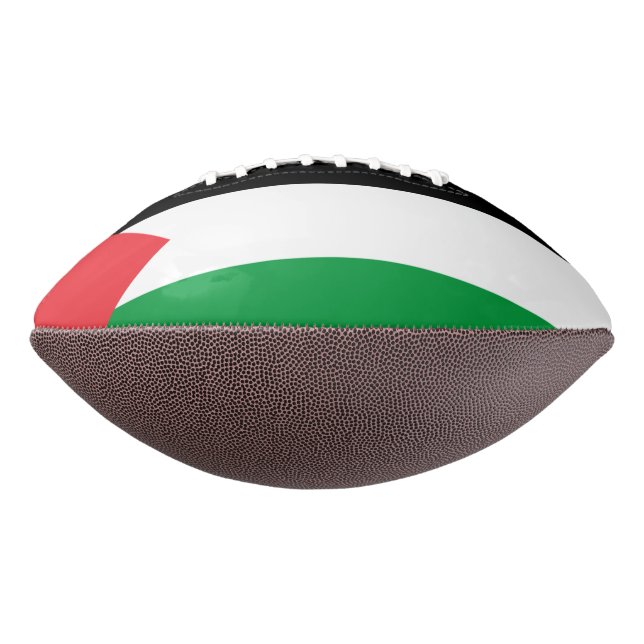 Balón De Fútbol Americano Fútbol patrioamericano con bandera de Palestina (Girado 270)