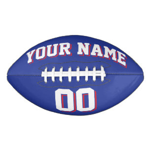 Balón De Fútbol Americano Fútbol Personalizado AZUL BLANCO Y ROJO