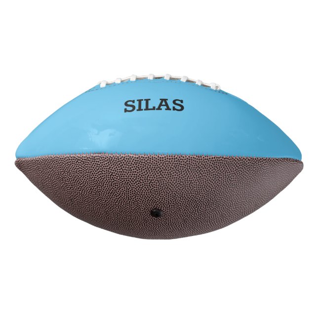 Balón De Fútbol Americano Fútbol personalizado azul y amarillo (Girado 270)