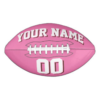 Balón De Fútbol Americano Fútbol Personalizado BLANCO Y MARRÓN ROJO