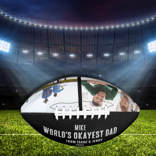 Balón De Fútbol Americano Fútbol personalizado con foto familiar y Personali