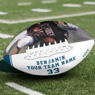 Balón De Fútbol Americano Fútbol personalizado con número de nombre equipo y