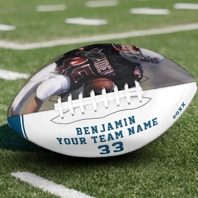 Balón De Fútbol Americano Fútbol personalizado con número de nombre equipo y (Subido por el creador)