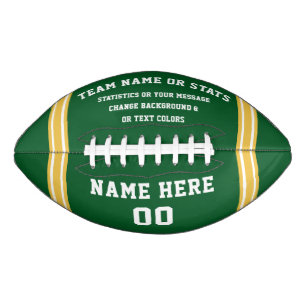 Balón De Fútbol Americano Fútbol personalizado, fútbol verde, Personalizar