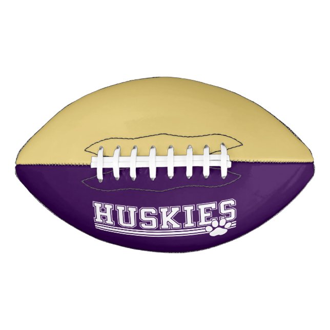 Balón De Fútbol Americano Fútbol personalizado-Huskies (Anverso)