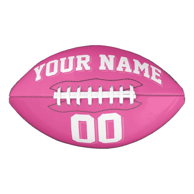 Balón De Fútbol Americano Fútbol Personalizado OSCURO Y BLANCO (Anverso)