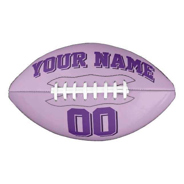 Balón De Fútbol Americano Fútbol Personalizado PURPLE LIGERO (Anverso)