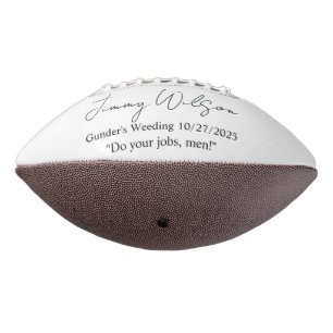 Balón De Fútbol Americano Fútbol personalizado, regalo de los Groomsmen, por