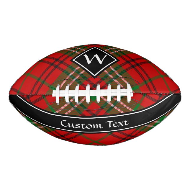 Balón De Fútbol Americano Fútbol Red Tartan (Anverso)