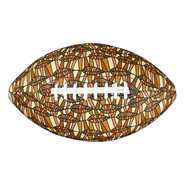 Balón De Fútbol Americano Fútbol Retro Otoño (Anverso)