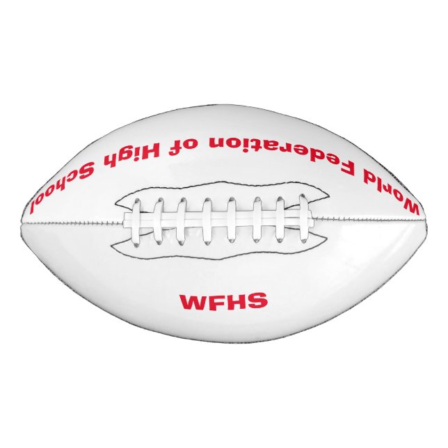 Balón De Fútbol Americano Fútbol WFHS (Anverso)