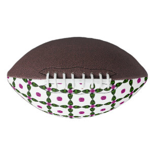 Balón De Fútbol Americano Gemstone Art, Purple Green