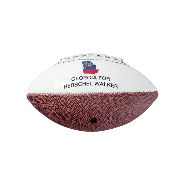 BALÓN DE FÚTBOL AMERICANO GEORGIA PARA HERSCHEL WALKER SENATE (Girado 270)