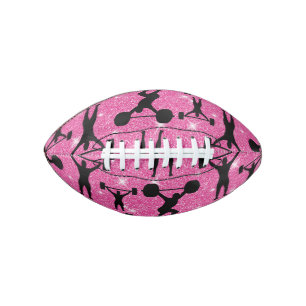 Balón De Fútbol Americano Gimnasia Fitness Deporte Brillo Rosa
