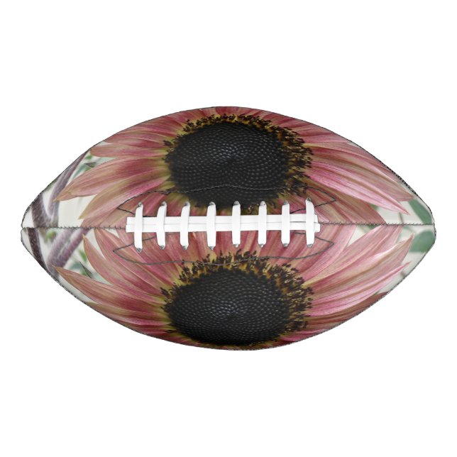 Balón De Fútbol Americano Girasol rosa pálido (Anverso)