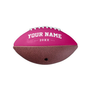 Balón De Fútbol Americano Girls Birthday gift idea custom pink mini football