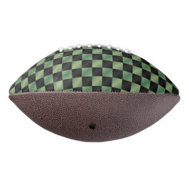 Balón De Fútbol Americano Gradiente de cuadros verde oliva moderno negro