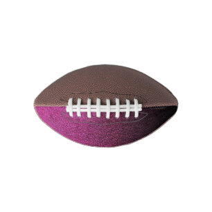 Balón De Fútbol Americano Gradiente de Purpurina rosa y negro de caída