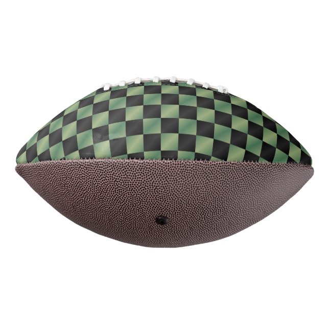 Balón De Fútbol Americano Gradiente negro verde oliva moderno controlado (Girado 270)