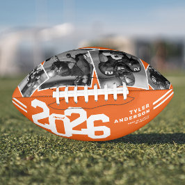 Balón De Fútbol Americano Graduación Senior 4 Naranja de fotografía 2025