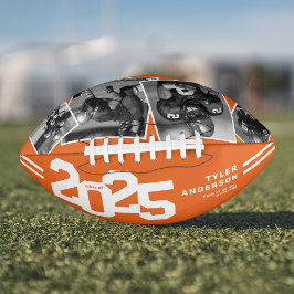 Balón De Fútbol Americano Graduación Senior 4 Naranja de fotografía 2025