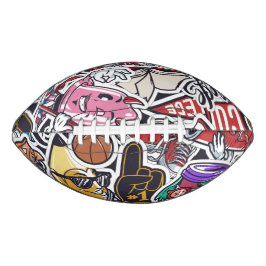 Balón De Fútbol Americano Graffiti Football