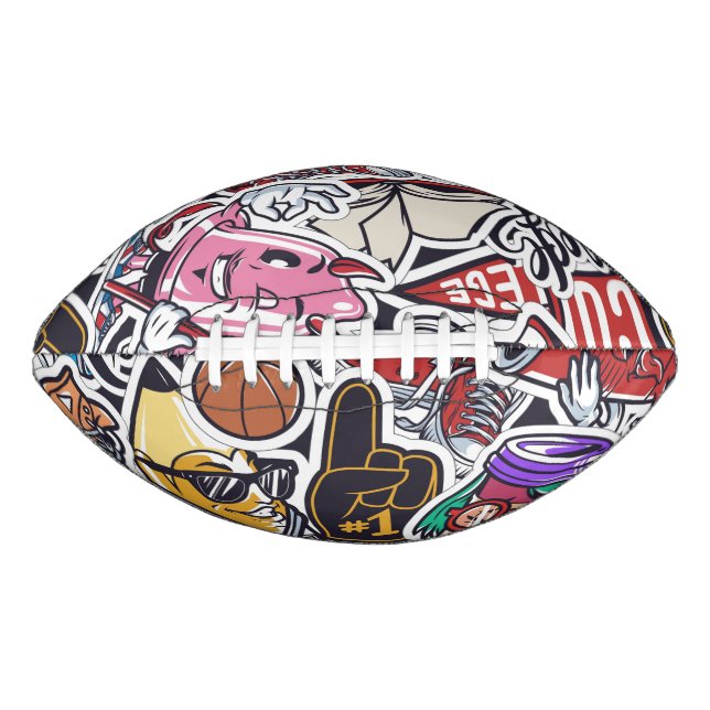 Balón De Fútbol Americano Graffiti Football (Anverso)