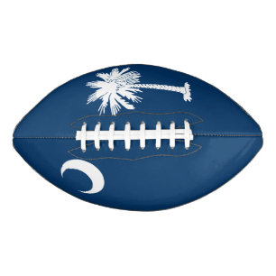 Balón De Fútbol Americano Gráfico dinámico de bandera del estado de Caroli