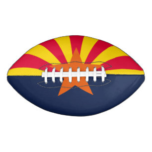 Balón De Fútbol Americano Gráfico dinámico de la bandera del estado de Ari
