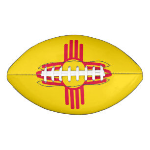Balón De Fútbol Americano Gráfico dinámico de la bandera del estado de Nuevo
