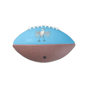 Balón De Fútbol Americano Gran ilustracion de personalizado de aves de garga