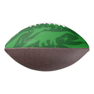 Balón De Fútbol Americano Green Dinosaur Pattern