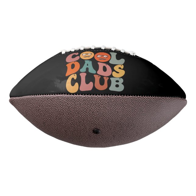 Balón De Fútbol Americano Guay Dads Club Dad Día del Padre Retro Groovy (Girado 270)