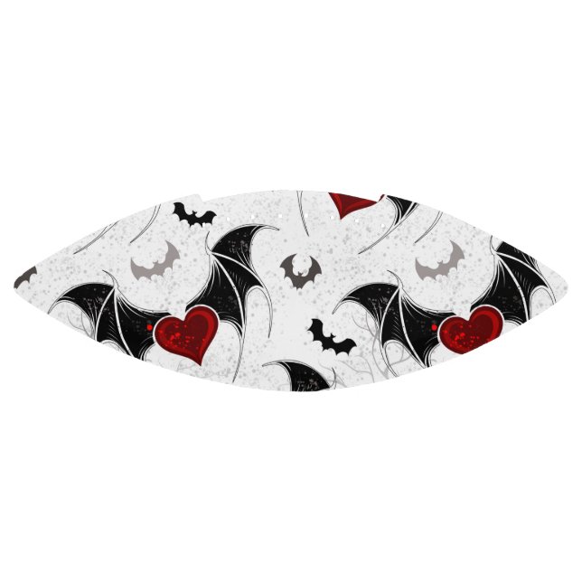 Balón De Fútbol Americano Halloween heart with black bat wings (Paneles)